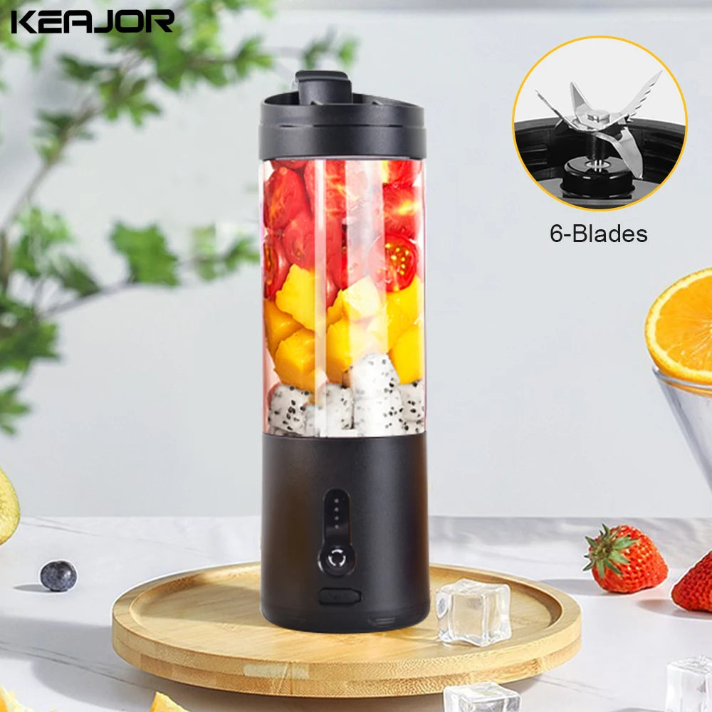 USB Rechargeable Juicer Blender 6 Blades