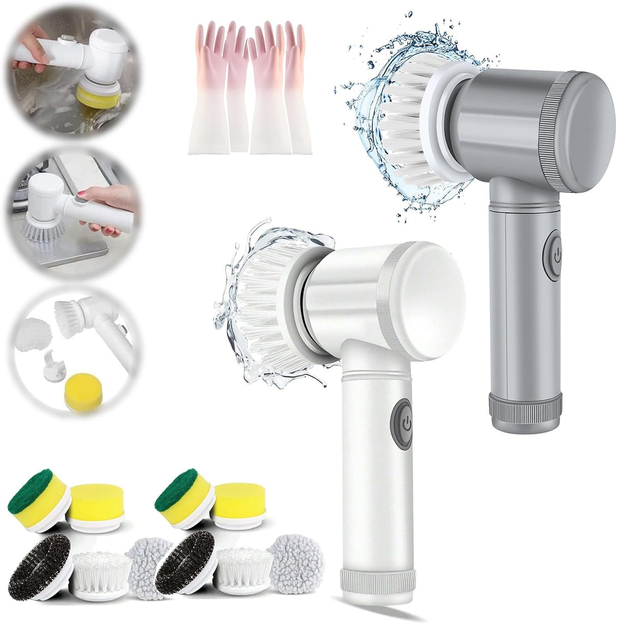 Electric Spin Scrubber Cleaning Brush