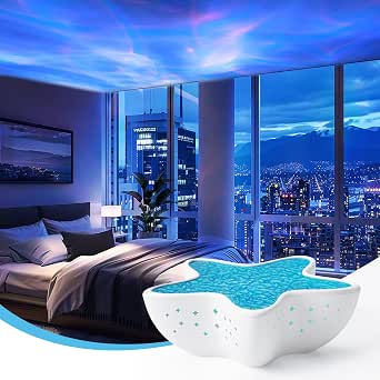 🌊🌟 Starfish Ocean Wave Projector Lamp