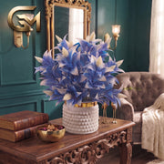 Decorative Artificial Blue Flower Pot