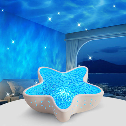 🌊🌟 Starfish Ocean Wave Projector Lamp