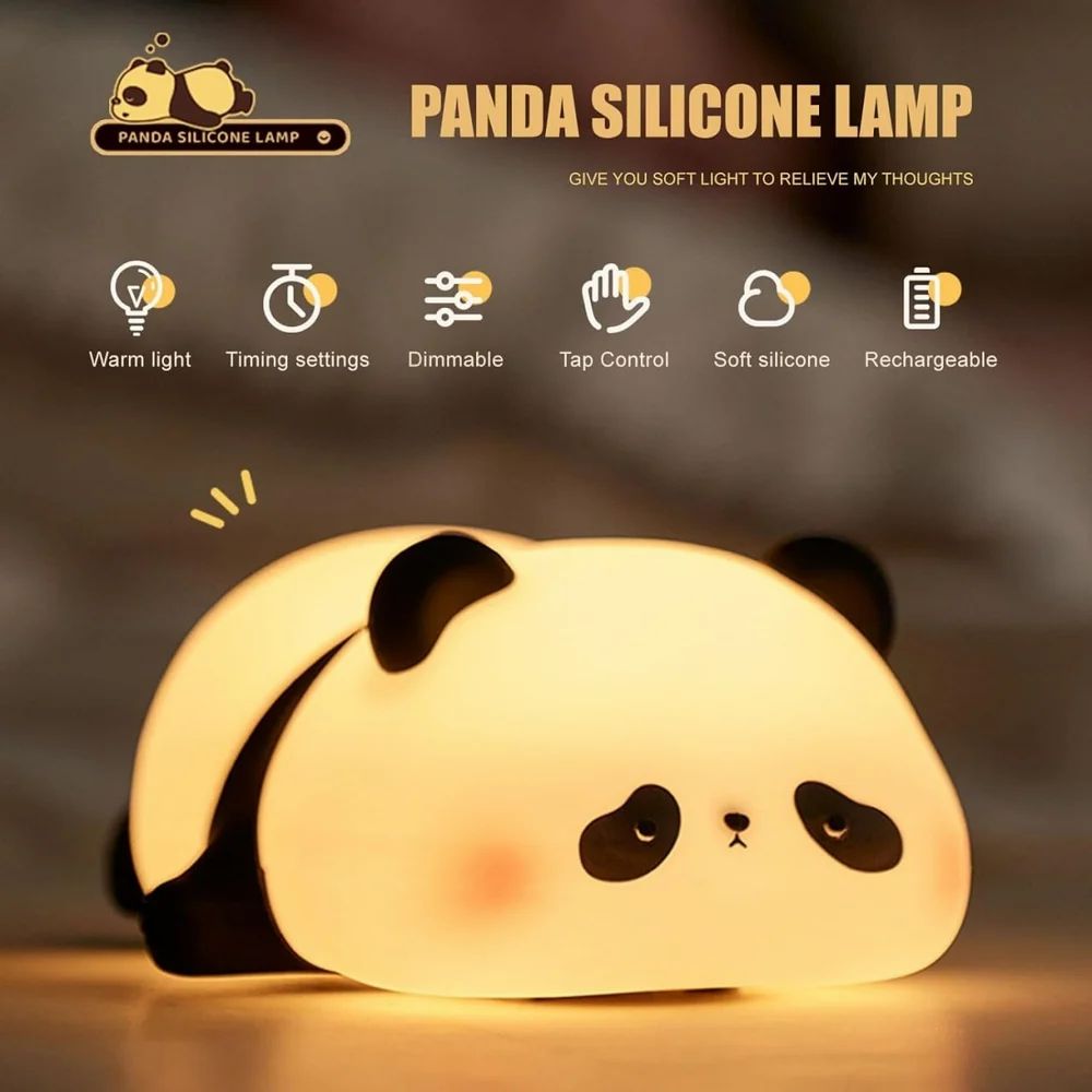 Cute Panda Squishy Animal Night Lamp