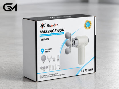 Blueidea 9-in-1 Fascia Massage Gun  Deep Tissue Muscle Massager