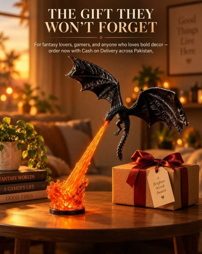 Dragon LED Flame Lamp/Fantasy Night Light