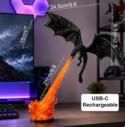 Dragon LED Flame Lamp/Fantasy Night Light