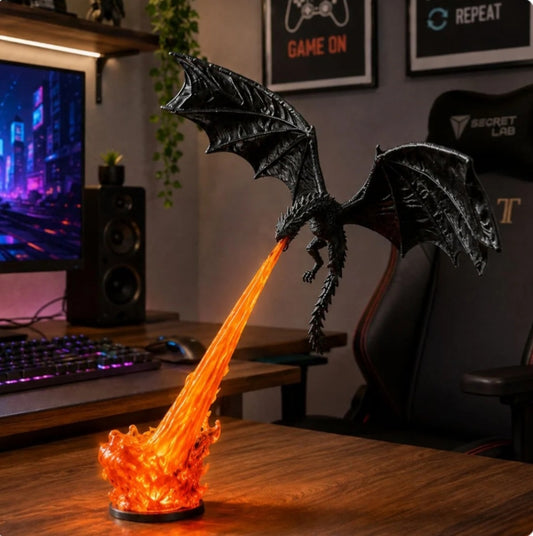 Dragon LED Flame Lamp/Fantasy Night Light
