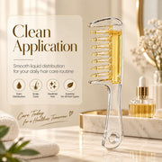 Transparent Scalp Massage Comb Liquid Guide Hair Applicator
