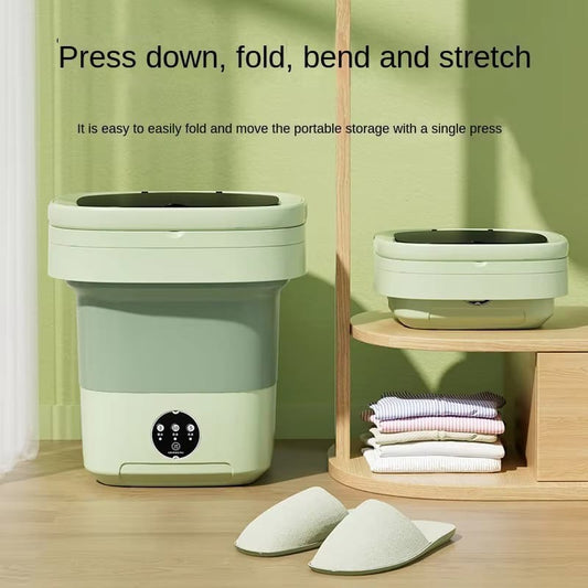 11L Portable Folding Washing Machine with Spin Drayer Bucket