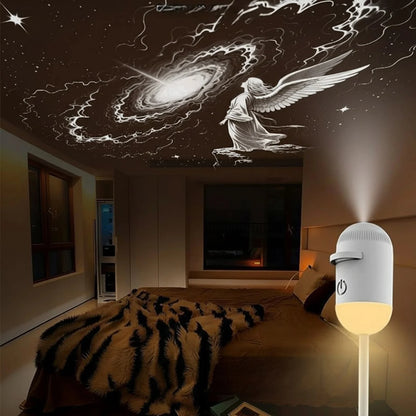 Mini 2in1 galaxy star projector night light